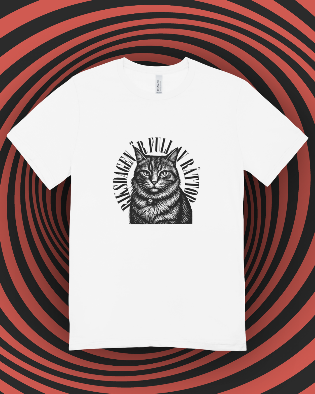 > RIKSDAGEN ÄR FULL AV RÅTTOR T-SHIRT (med Katt)